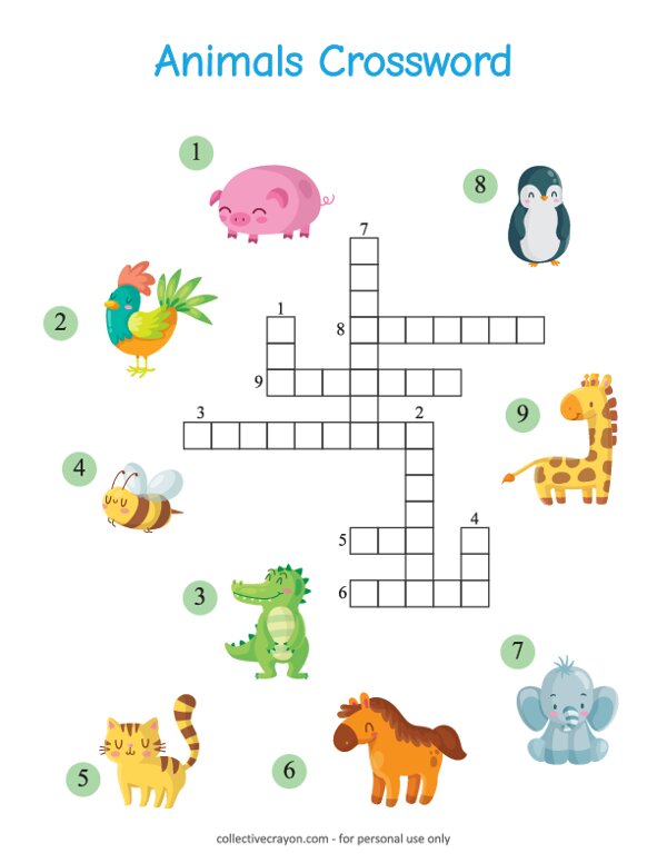 Animal Crossword