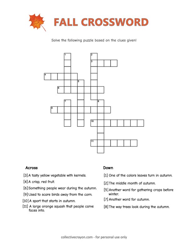 Fall Crossword