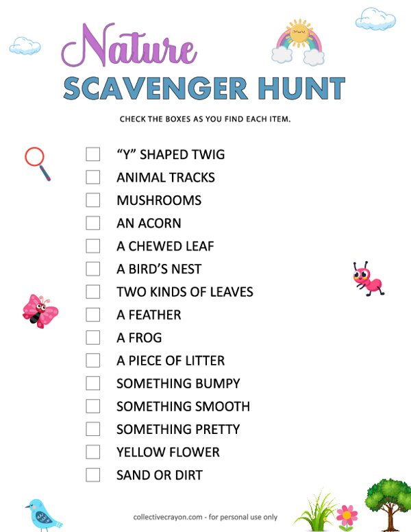 Nature Scavenger Hunt