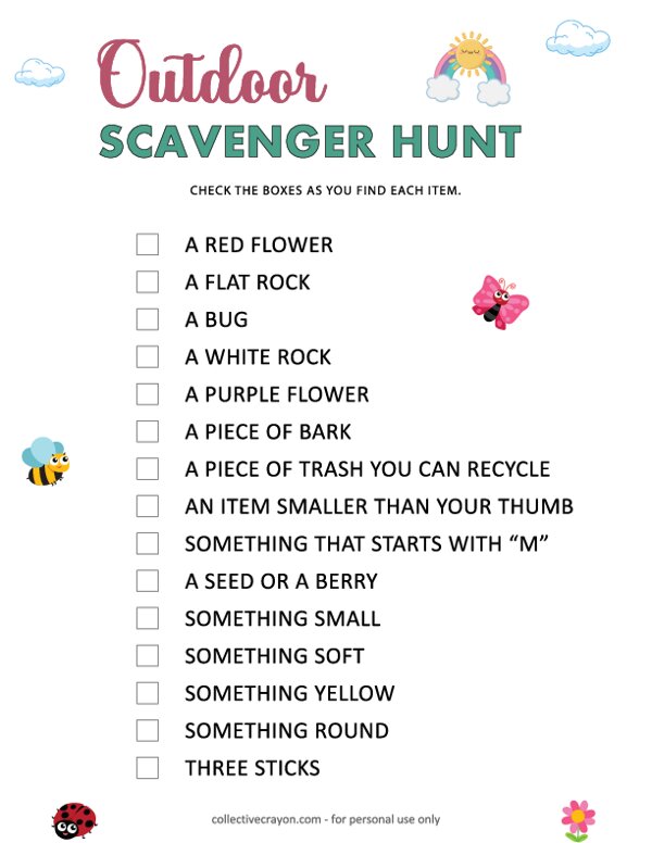 Outdoor Scavenger Hunt