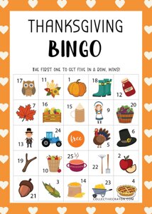 Thanksgiving Bingo