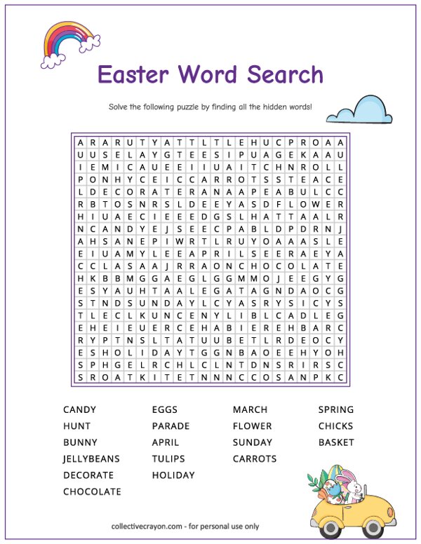 Easter Word Search