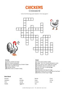 Chickens Crossword