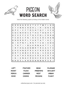 Pigeon Word Search