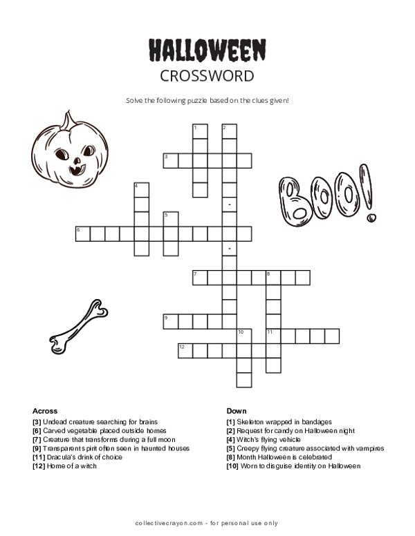 Halloween Crossword