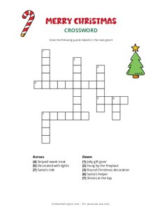Merry Christmas Crossword