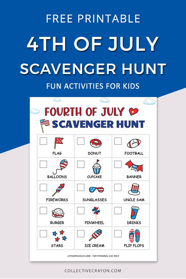 Fourth of July Scavenger Hunt for Kids