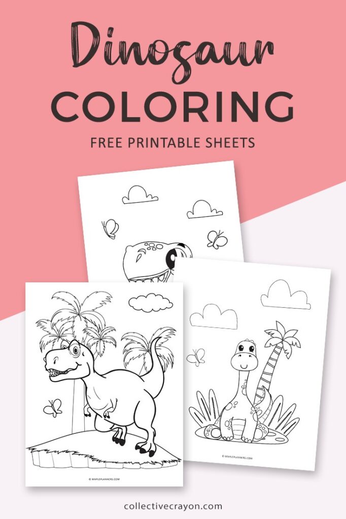 Free Printable Dinosaur Coloring Pages for Kids