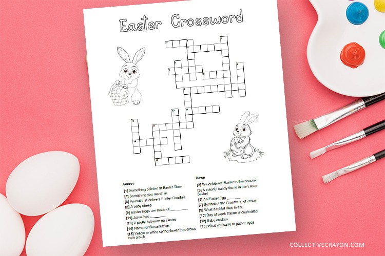 Easter Crossword Puzzle for Kids