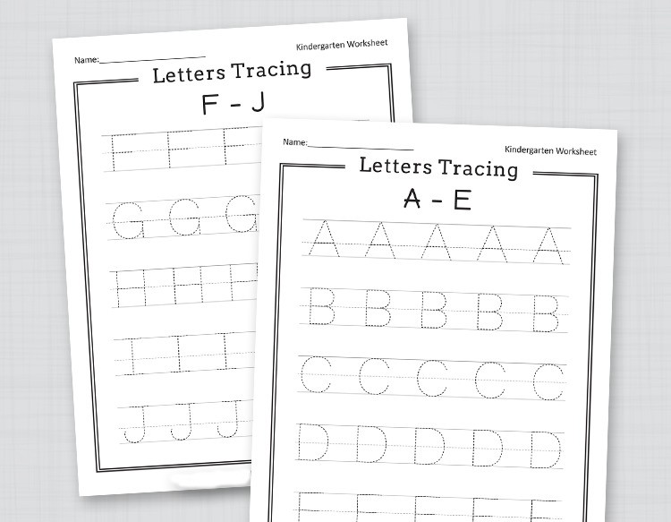 Free Letter Tracing Worksheets Letter Tracing Worksheets For Kindergarten Capital Letters 
