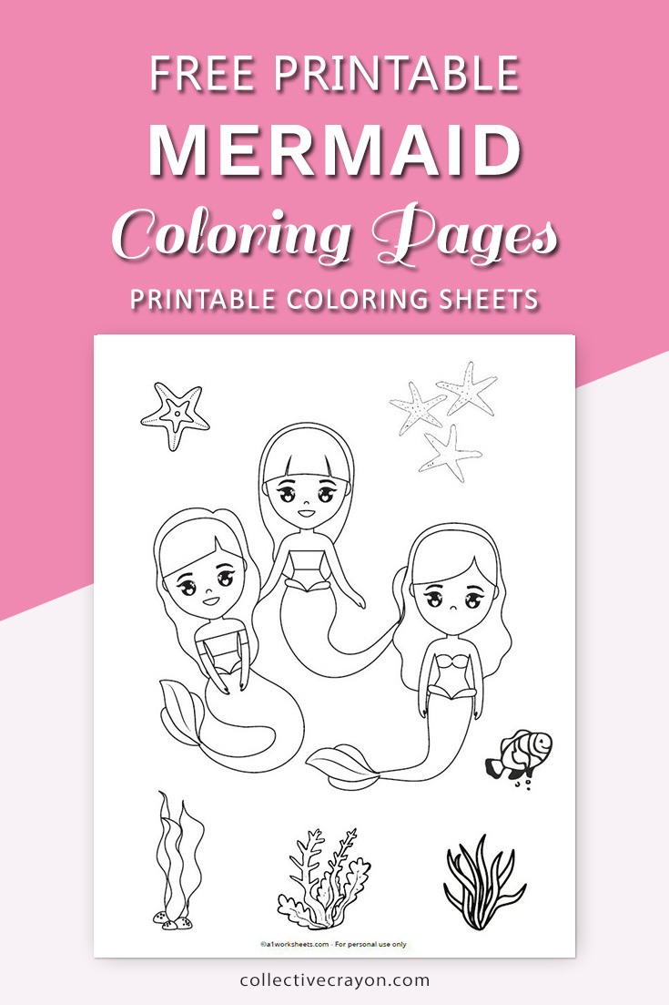 Free Printable Mermaid Coloring Pages for Kids