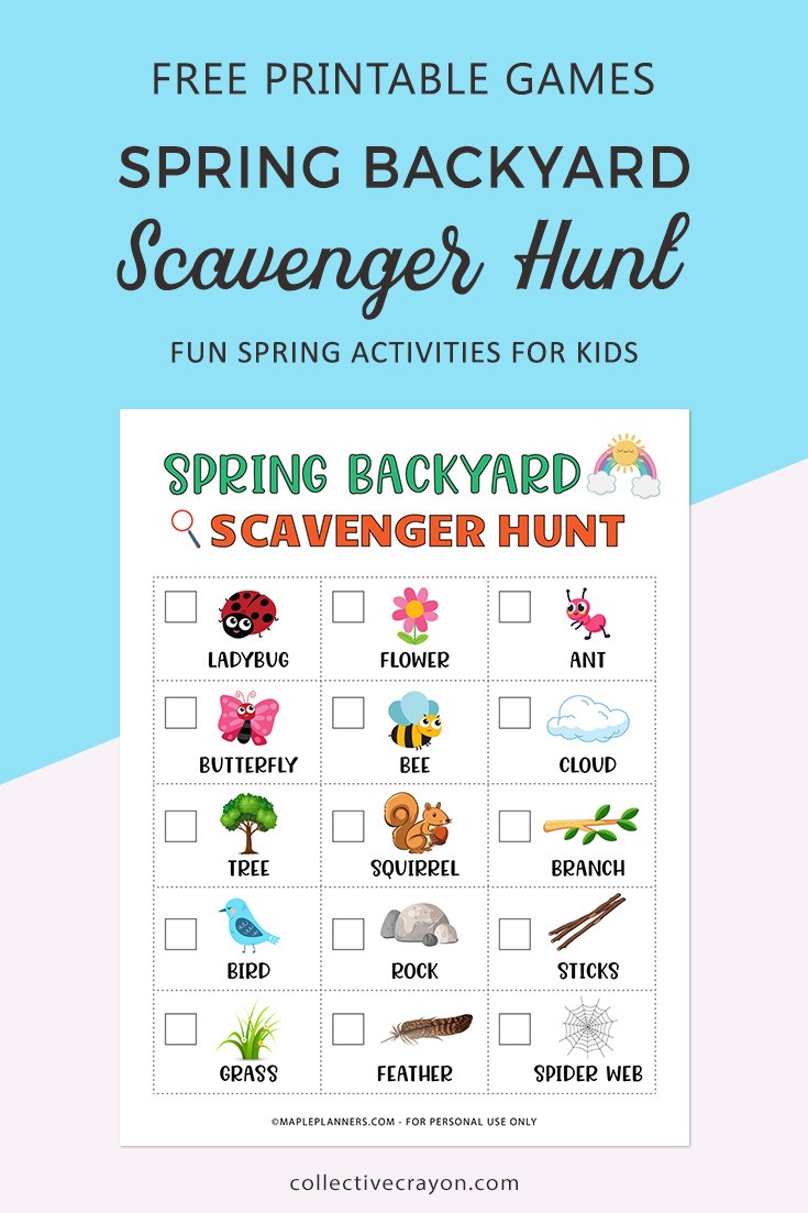 Printable Spring Activities for Kids