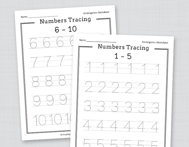 Number Tracing Worksheets 10 20