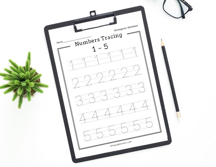 Numbers Tracing Worksheets Printable