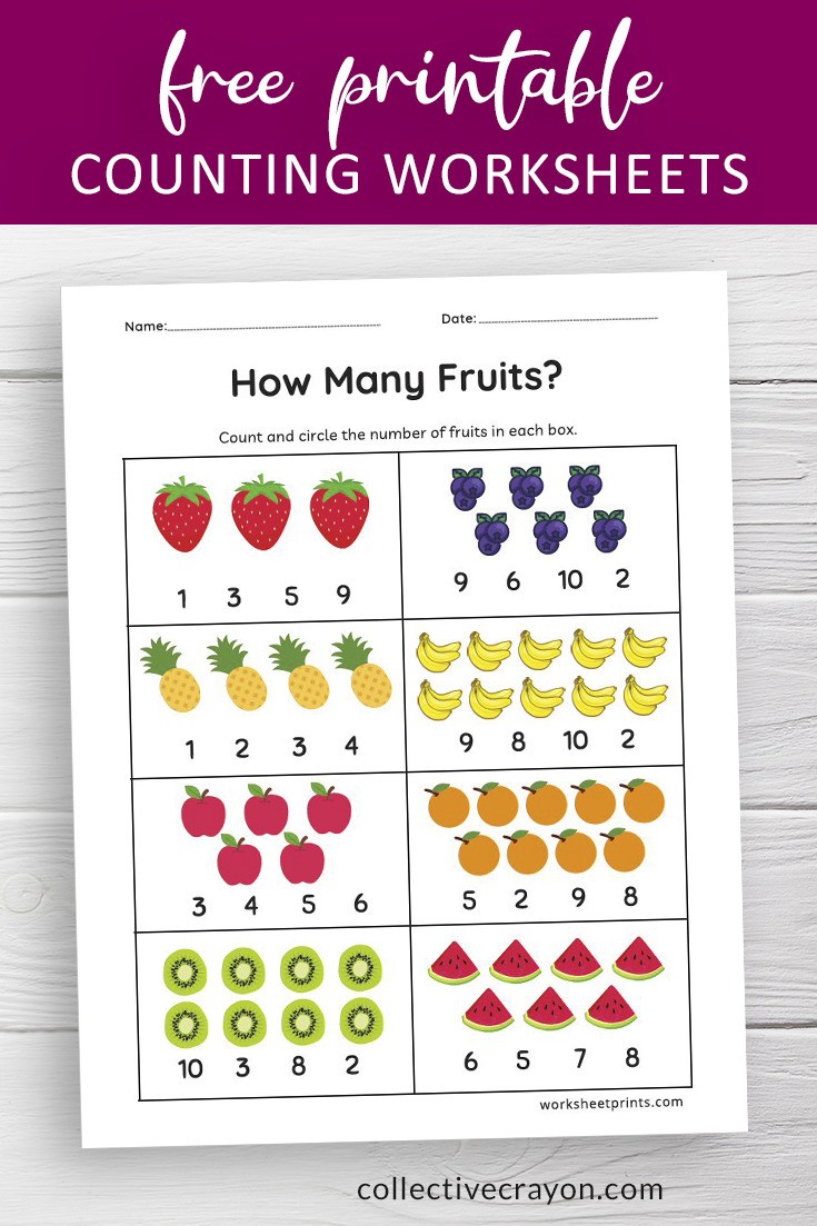 Free Printable Counting Worksheets