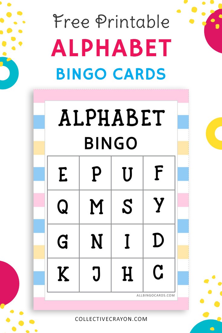 Free Printable Alphabet Bingo Game for Kids