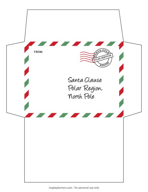 Free Printable Letter to Santa Templates - Collective Crayon