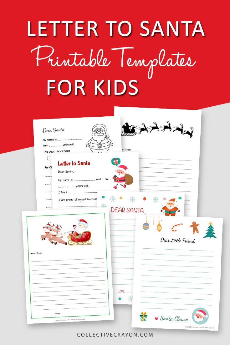 Free Printable Letter to Santa Templates - Collective Crayon