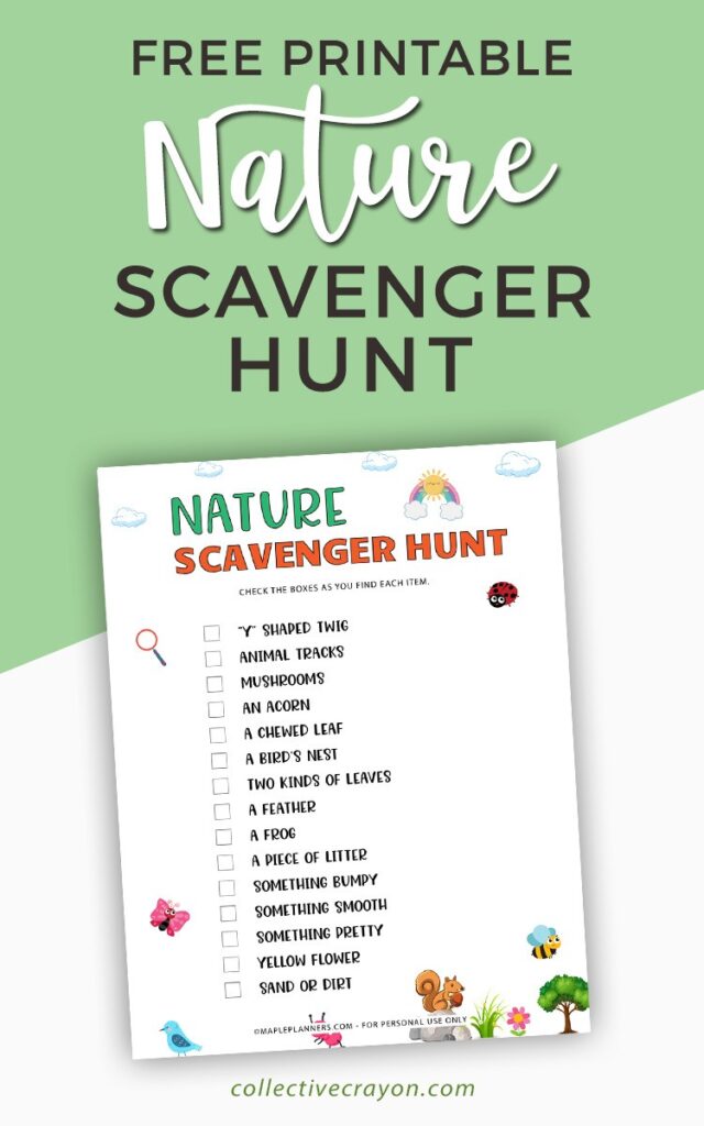 Free Printable Nature Scavenger Hunt for Kids - Collective Crayon