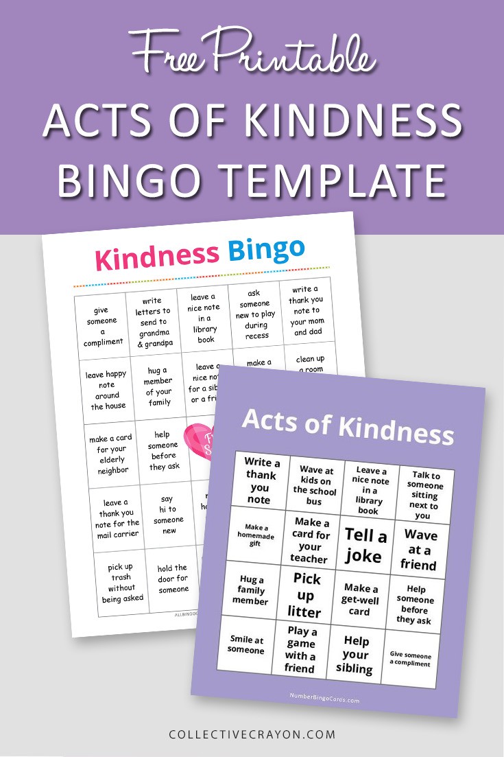 Acts of Kindness Bingo Free Printable