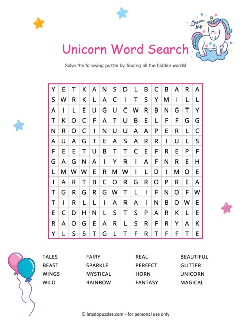 unicorn-word-search-printable