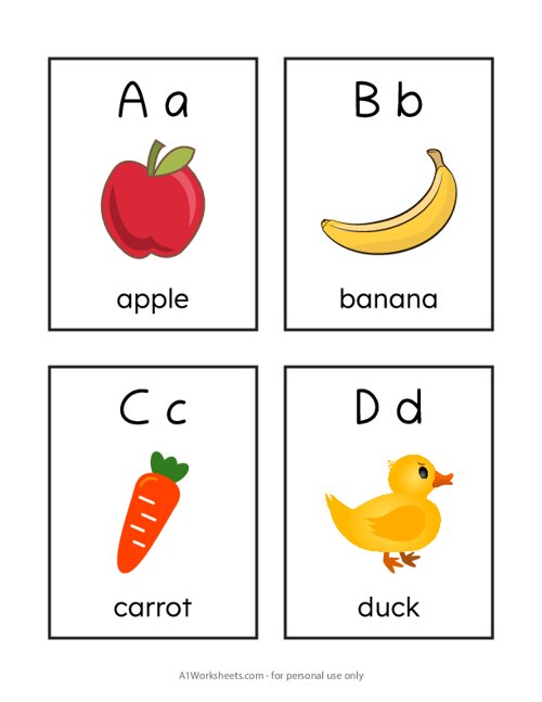 Alphabet Flash Cards