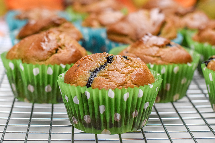 Avocado Blueberry Muffins