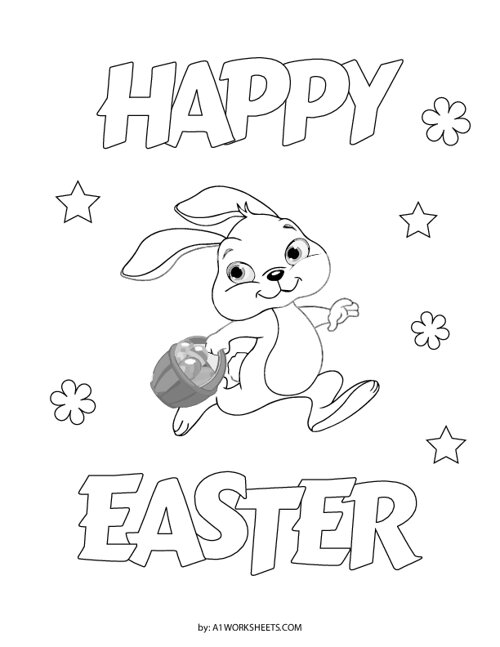 Free Easter Basket Coloring Pages