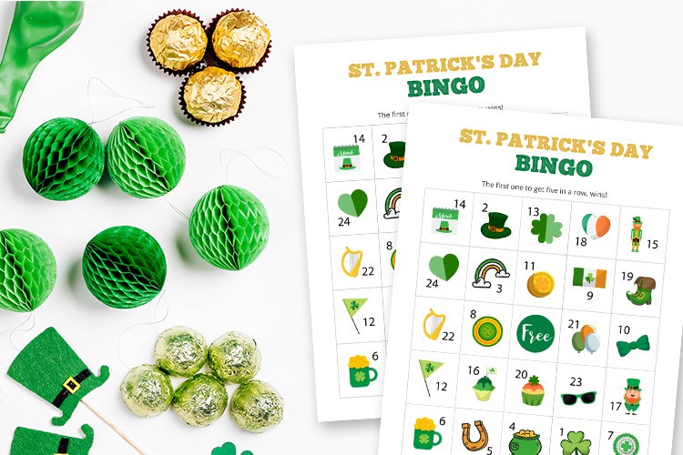 St Patrick's Day Bingo Game