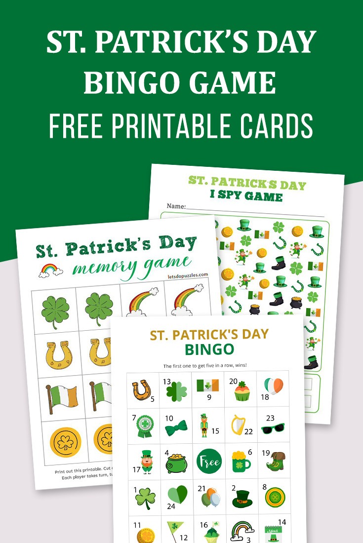 Free Printable St. Patrick's Day Bingo