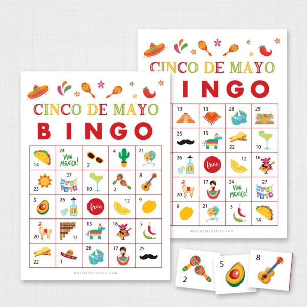 Cinco De Mayo Bingo Cards Printable